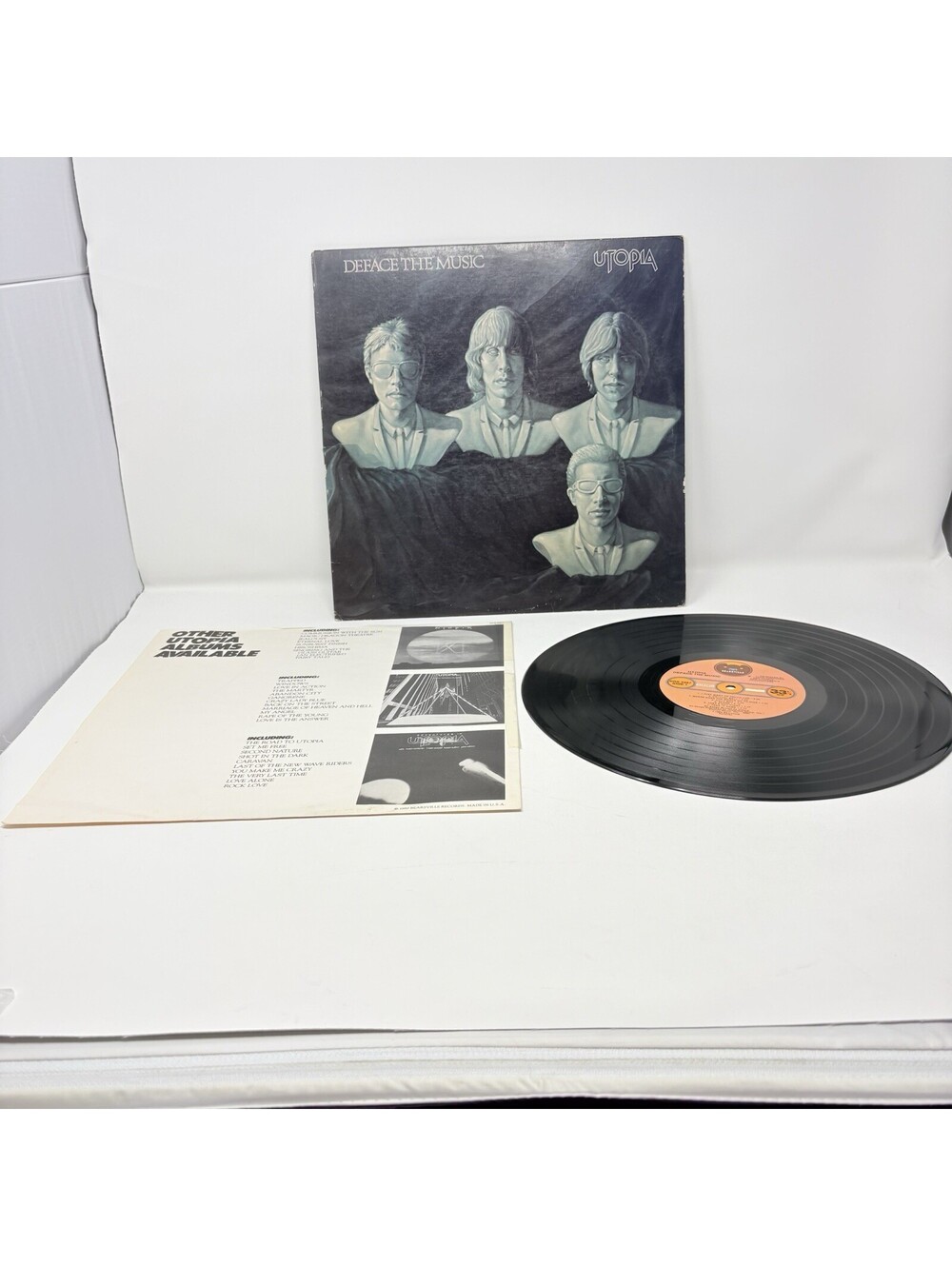 1980 Utopia Outstanding In Their Field Deface The Music LP Vinyl Record